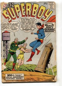 SUPERBOY #100--1962--SPECIAL ANNIVERSARY ISSUE--1st DR. XANDU--COMIC BOOK