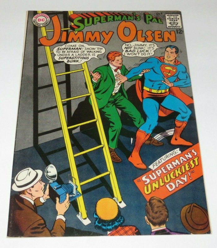 Superman's Pal Jimmy Olsen #104 VF- 1967 Silver Age Comic Book Unluckiest Day