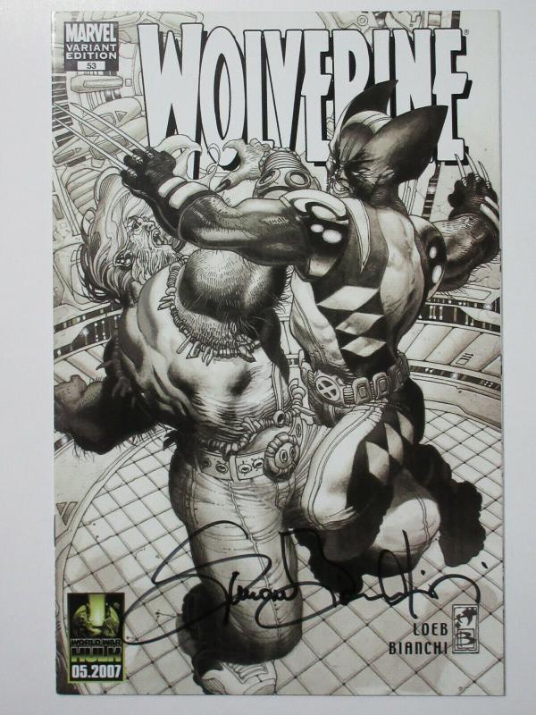 Wolverine (Marvel v3 2007) #53 Variant Edition B&W Signed by Simone Bianchi 