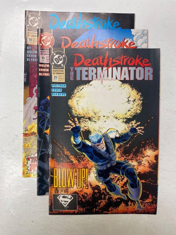 3 Deathstroke, The Terminator DC comic books #18 19 20 21 KM23