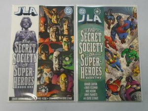 JLA Secret Society of Super-Heroes set #1+2 8.0 VF (2000)