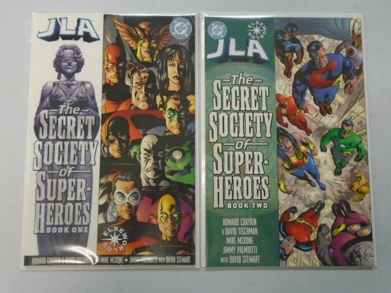 JLA Secret Society of Super-Heroes set #1+2 8.0 VF (2000)