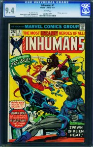 Inhumans #1 CGC 9.4 wp Black Bolt movie coming Marvel 0258613001 