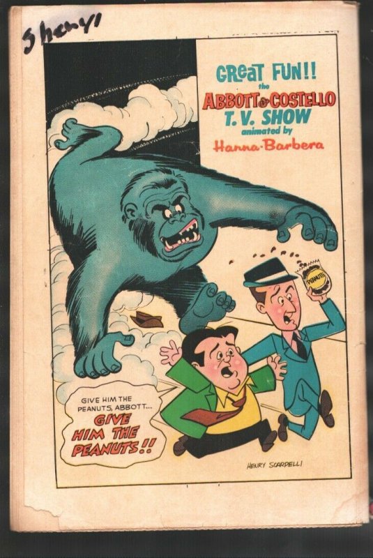 Abbott & Costello #2 1968-Charlton-Hanna-Barbera cartoon inspired  series-Ape  | Comic Books - Silver Age, Charlton, Abbott & Costello,  Humor/Satire