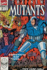 New Mutants, The #91 VF ; Marvel | Cable Sabretooth Liefeld