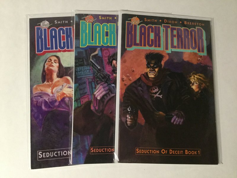 Black Terror 1-3 1 2 3 Lot Nm Near Mint Eclipse Comics