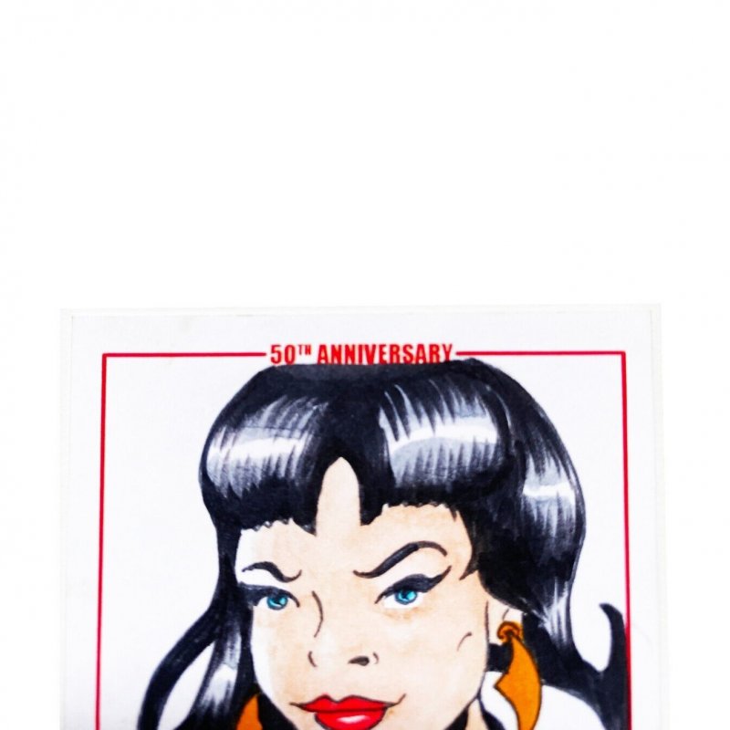 Vampirella 50Th Anniversary Sketch Card By Wilson Ramos Jr Dynamite (H)