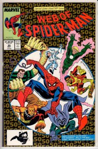 Web of Spider-Man #50 Direct Edition (1989) 9.4 NM