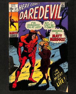 Daredevil #57 Secret Identity to Karen Page!