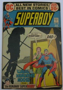 Superboy #189 (Aug 1972, DC), VG condition (4.0), Jonathan Kent hanging cover