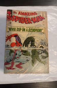 The Amazing Spider-Man #29 (1965)Never step on a scorpion foxxing/tanning