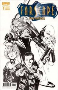 Farscape: Gone and Back 1-C Joe Corroney Black & White Cover VF/NM