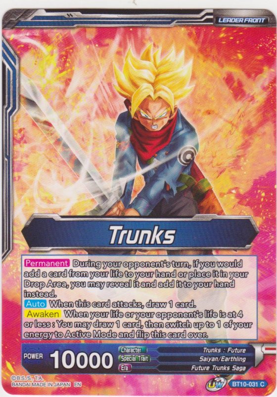 Dragon Ball Super CCG - Rise of Unison Warrior - Trunk/SS2 Trunk Envoy of Justic