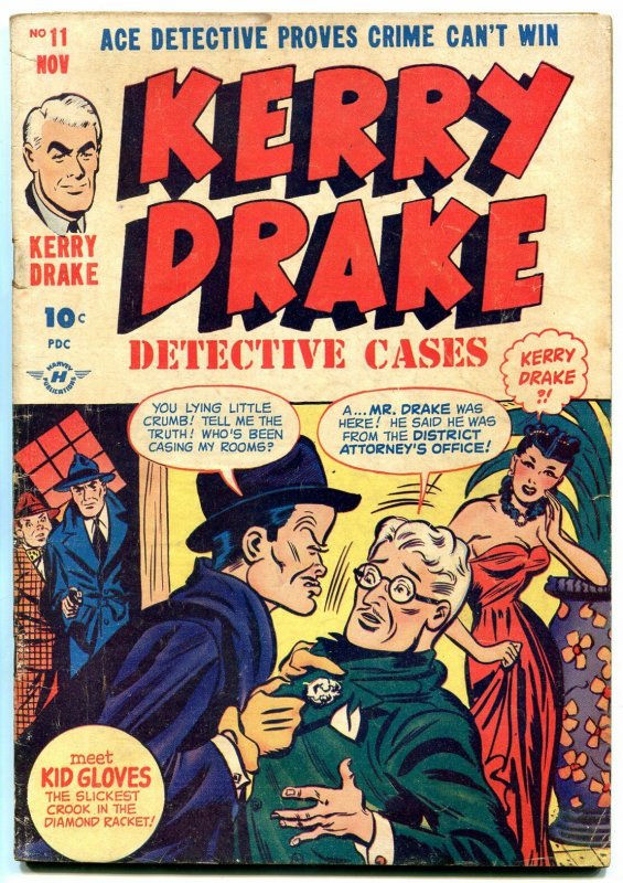 Kerry Drake Detective Cases #11 1948- Bob Powell- Golden Age Crime VG+