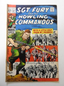 Sgt. Fury #67 (1969) VG+ Condition! ink on fc