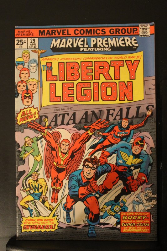 Marvel Premiere #29 (1976) Mid-High-Grade FN/VF 1st Liberty Legion Bucky Barnes!