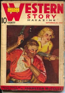 Western Stories 9/25/1937-Crown Prince of Cattle Land-Johnston McCulley-pulp-G