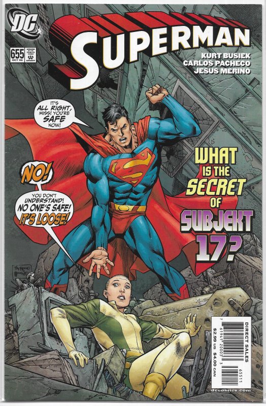 Superman (vol. 1, 2006) #655 FN Busiek/Pacheco, Arion