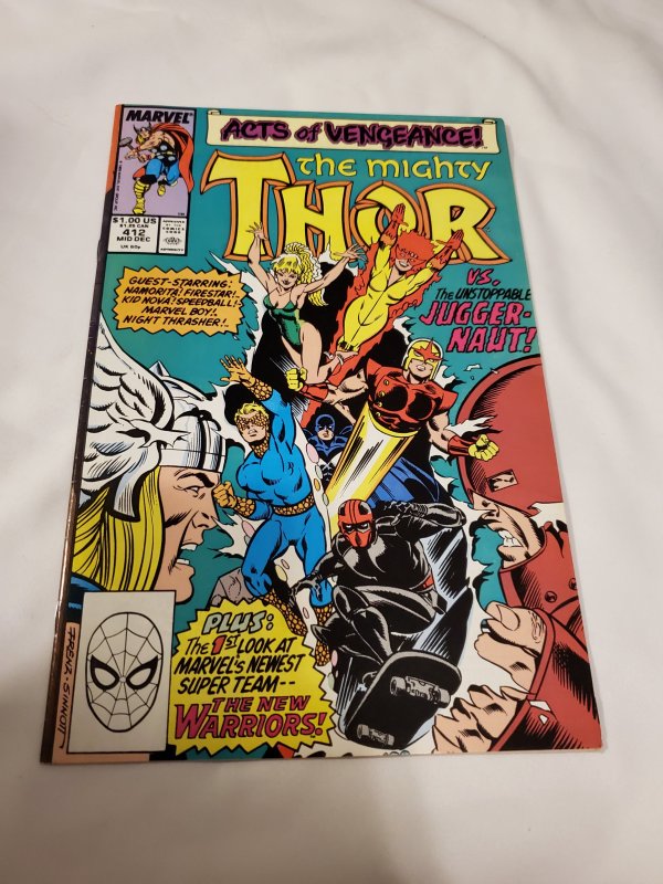 Thor 412 VF/NM 1st apperance of the New Warriors