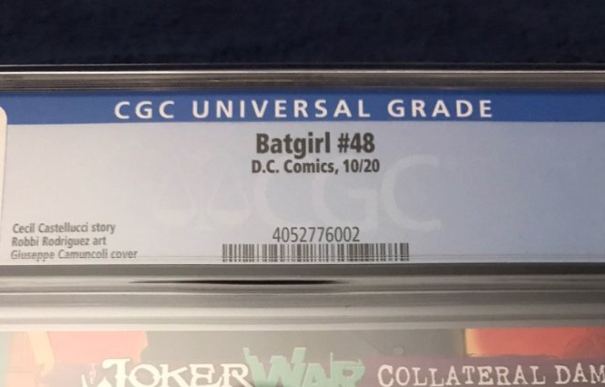 DC Comics Batgirl #48 (2020) CGC 9.8 wp Low Pop