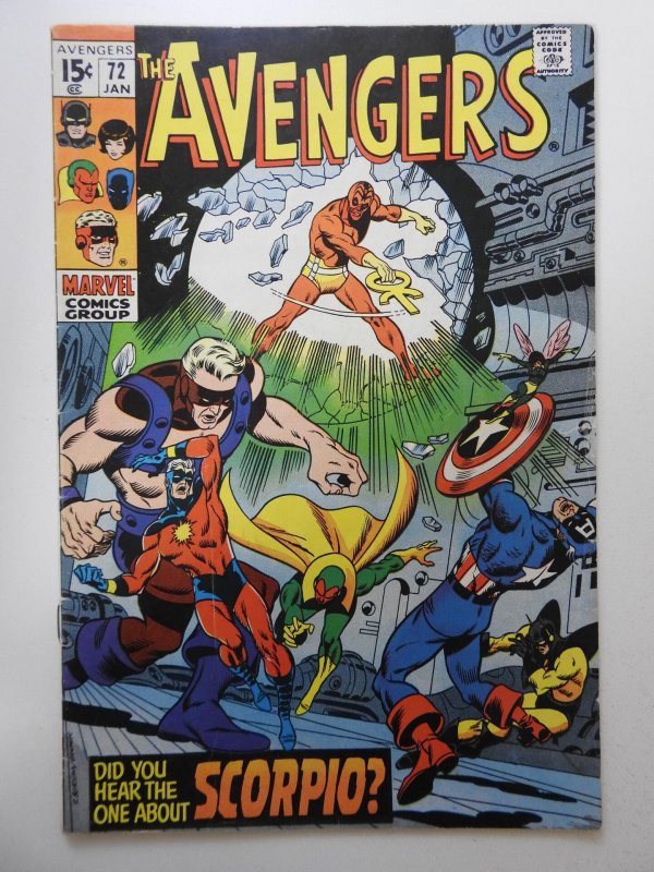 The Avengers #72 VG Condition! Moisture stain