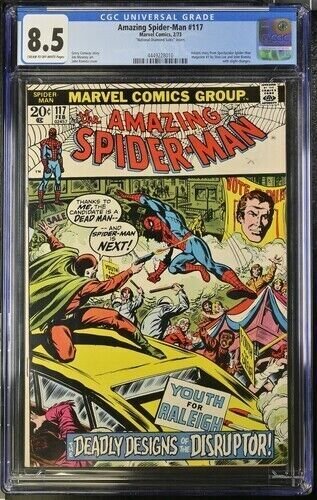 Amazing Spider-Man #117 1973 Marvel Comics CGC 8.5 National Diamond Sales insert