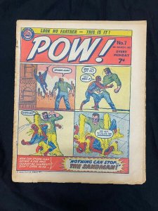 Pow! #7 3/4/1967- Amazing Spider-man #4 British reprint G/VG