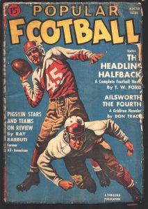 Popular Football-Winter 1942-Thrilling-Ray Barbuti, famous Football official ...