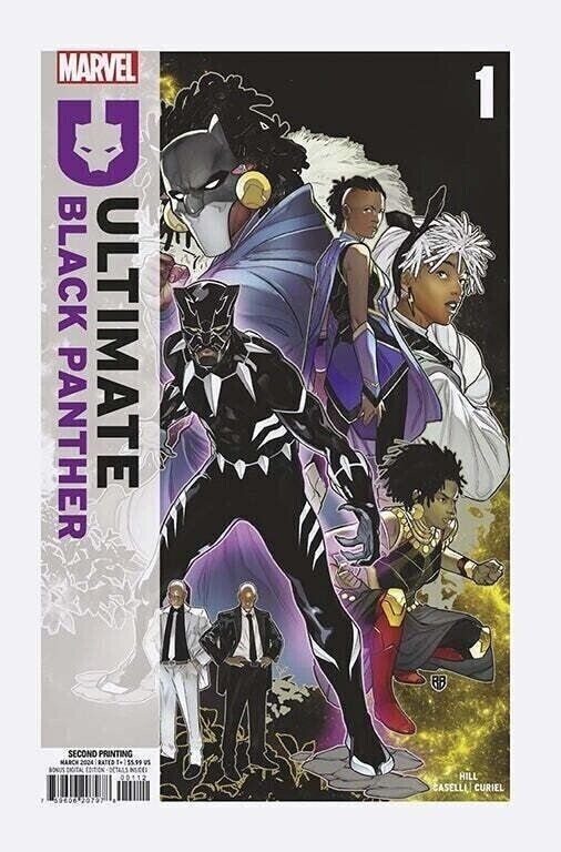 Ultimate Black Panther #1 2nd Print Variant Comic Book 2024 - Marvel