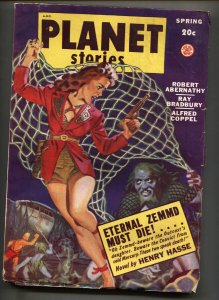 Planet Stories--Spring-1949--Ray Bradbury--Robert Albernathy--Pulp Magazine