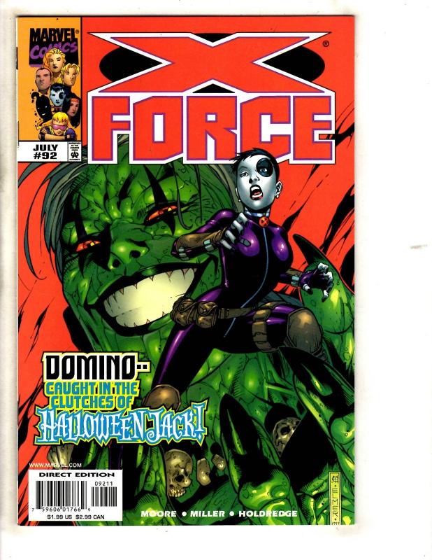 Lot Of 10 X-Force Marvel Comic Books # 86 87 88 89 90 91 92 93 94 95 X-Men CR59