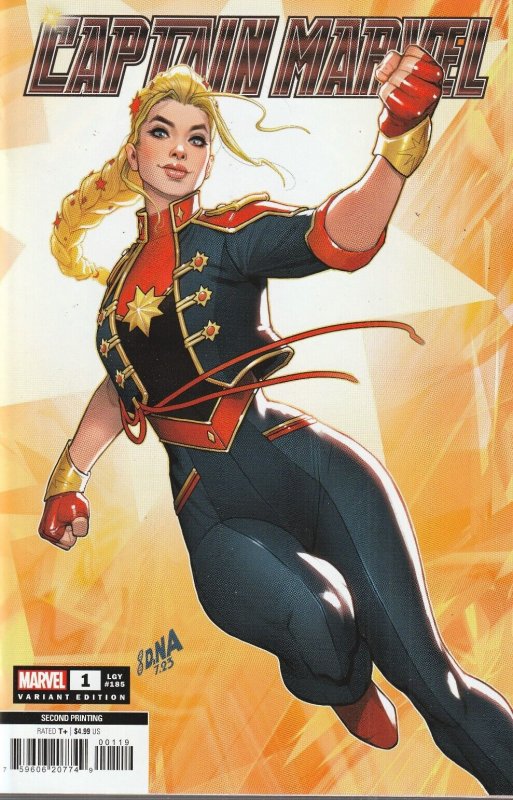 Captain Marvel # 1 Nakayama 1:25 2nd Printing Variant NM Marvel 2023 [V1]