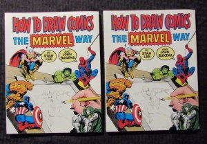 1984 How To Draw Comics The Marvel Way Stan Lee & John Buscema NM Fireside LOT A