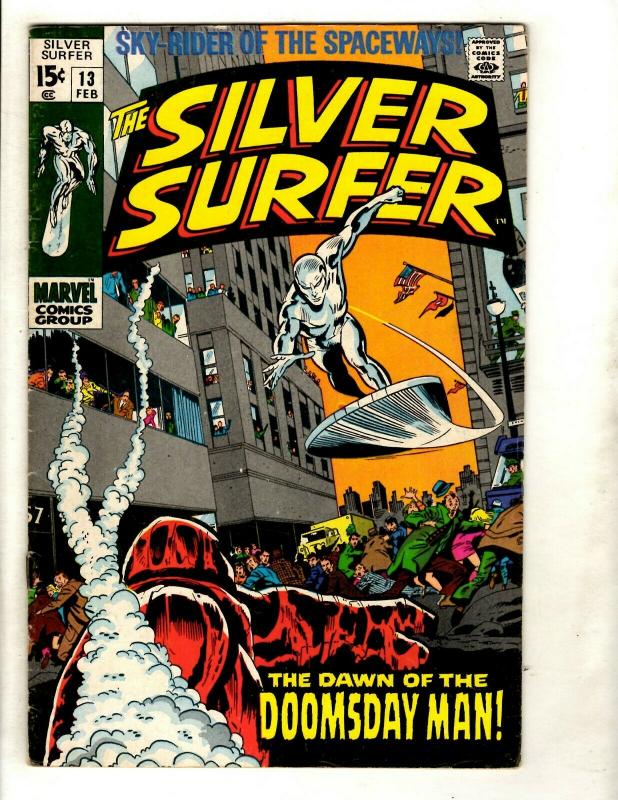 Silver Surfer # 13 VF Marvel Comic Book Avengers Fantastic Four Galactus GK1