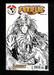 Witchblade #103 Michael Turner Variant Black and White