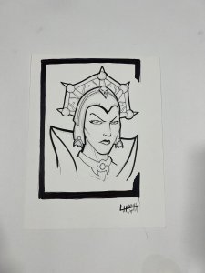 Lorenzo Lizzana Original Art Sketch Evil-lyn He-man Inked 8.5x11 Cardstock