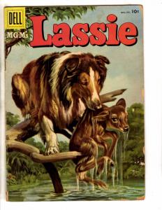 Lassie # 31 VG Dell Comic Book Silver Age MGM Collie Dog Series 1956 J276