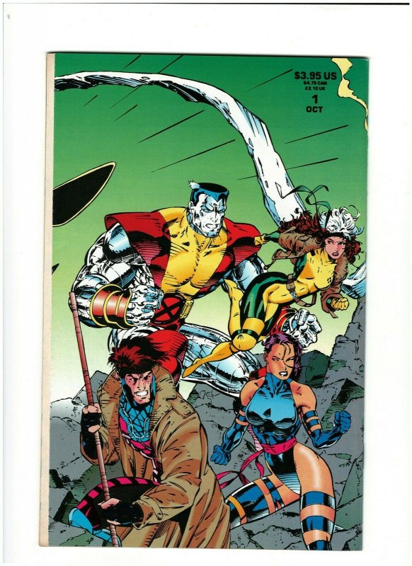 X-Men #1 NM- 9.2 Marvel Comics 1991 Deluxe Gatefold Cover E, Jim Lee Wolverine