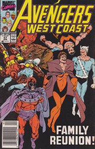 Avengers West Coast #57 (Newsstand) VG ; Marvel | low grade comic Scarlet Witch