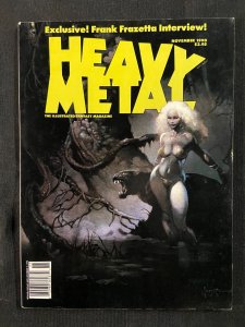 HEAVY METAL MAGAZINE NOVEMBER 1990 EXCLUSIVE FRANK FRAZETTA INTERVIEW VF