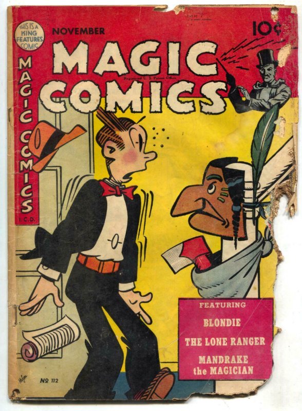 Magic Comics #112 1948- EXTREMELY LOW GRADE COPY