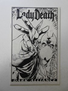 Lady Death: Dark Alliance Ashcan Premium Edition FN+ Condition! Signed W/ COA!