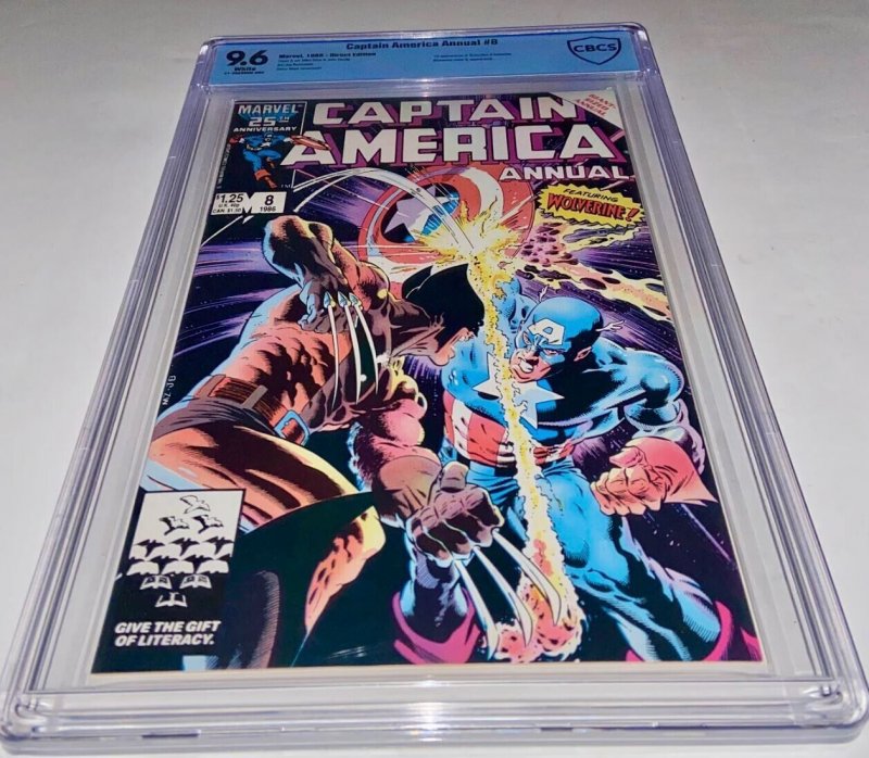Captain America Annual #8 - Key & Iconic Mike Zeck cover! CBCS 9.6 - New Slab