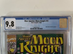 Marc Spector Moon Knight #19 CGC 9.8 1990 Spider-Man Punisher Cover!