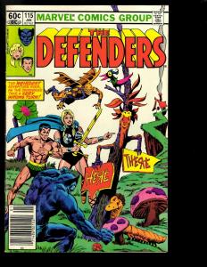 Lot of 7 The Defenders Marvel Comics # 77 115 116 117 118 119 120 122 EK4