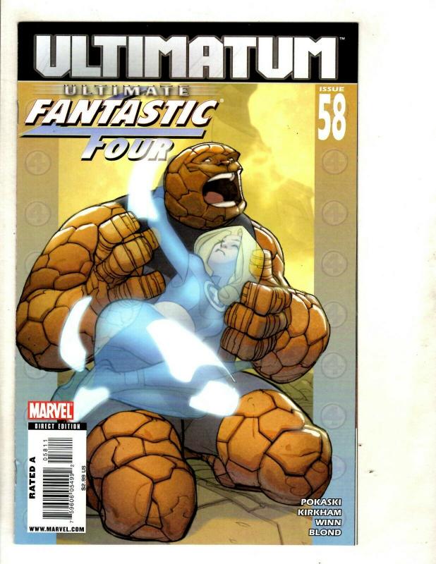 Lot Of 8 Ultimate Fantastic Four Marvel Comics #54 55 56 57 58 59 Annual 1 2 EK2