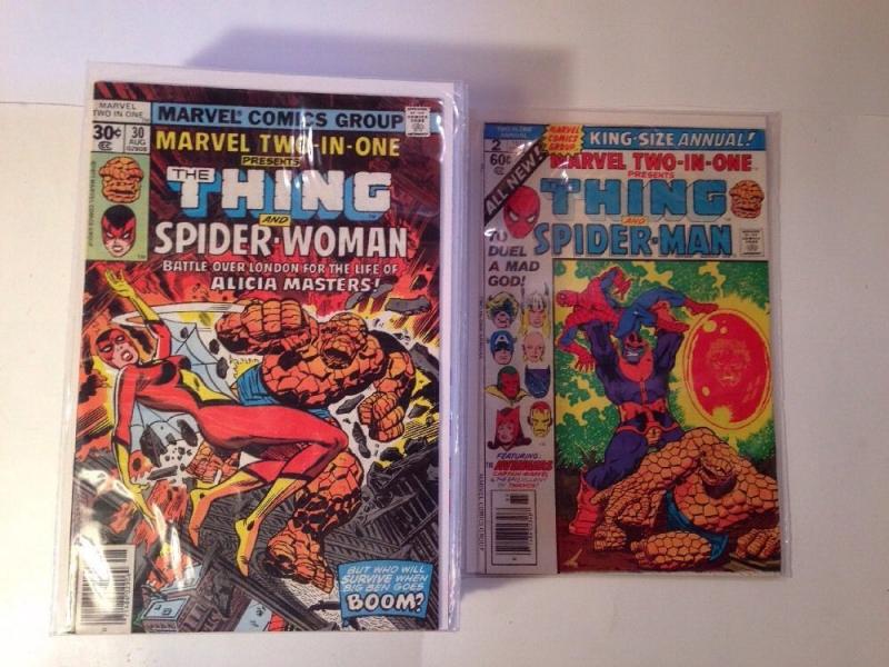 Marvel Two In One 27 Book FN+ Range 30-47 49 51-55 Annual 2 3 4 Thanos