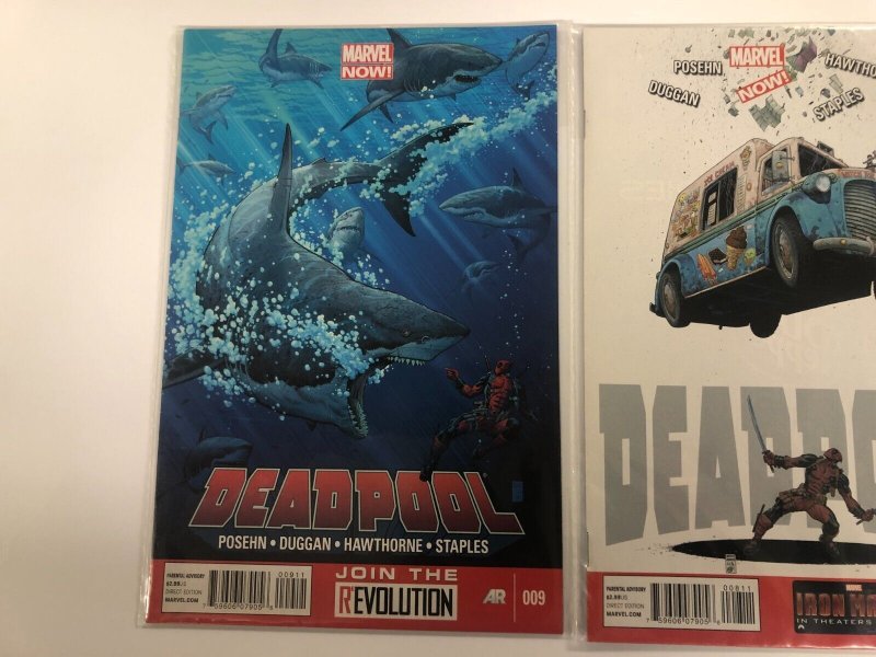 2 Marvel Comic Books  Deadpool #008 009 Hulk Thor X men 62 KE1