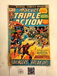 Marvel Triple Action #5 FR Marvel Comic Books Iron-Man Thor Avengers  11 HH34