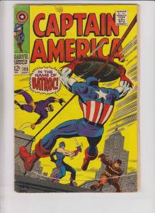 Captain America #105 VG stan lee - jack kirby - batroc - power man - swordsman